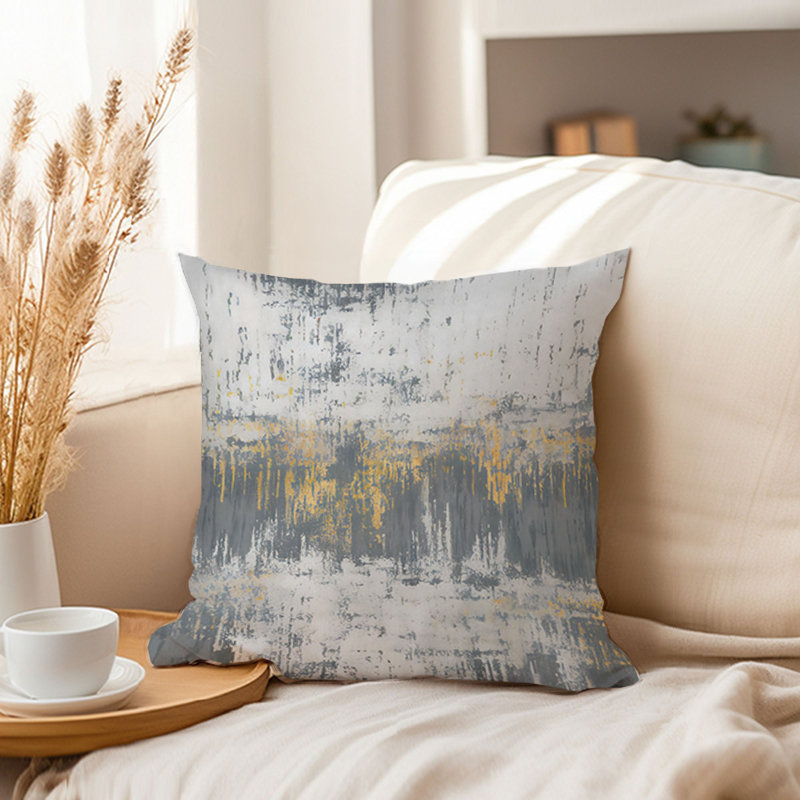 Abstract Polarized Dream Scape Paint Brush Strokes Modern Transitional