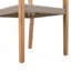 Ensemble de 2 chaises de salle à manger d'extérieur, structure en bois d'acacia teck clair et osier PE brun clair, idéal pour les patios et les jardins