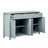 Modern 55.1'' Sideboard Buffet Cabinet with 2 Drawers & 4 Doors, Adjustable Shelves, Wave-Pattern Design, Aluminum Handles, Painted MDF, Scandinavian Storage for Dining Room, Living Room-128964471