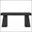 Bureau de direction moderne de 55 pouces de style Mid-Century avec double base trapézoïdale, poste de travail élégant et table de conférence