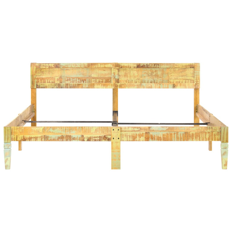 Borum Solid Wood Bed, 180 x 200cm, Reclaimed Wood