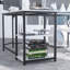 Table de bureau en L 56,9 po avec tablettes-1023504405