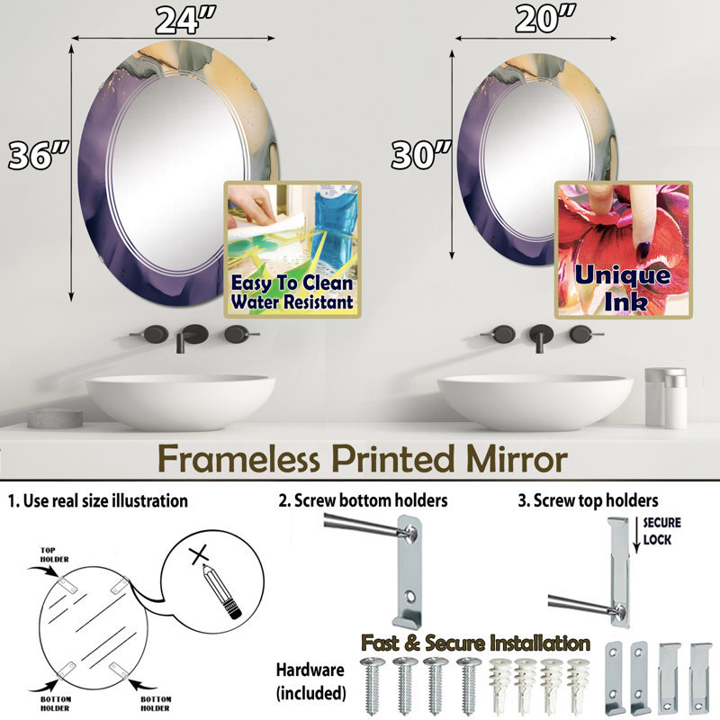 Miroir Ossana, 30 po x 20 po