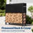 4 Ft Heavy Duty Firewood Storage Rack With Cover Combo