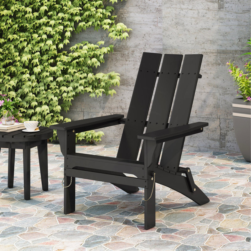 FOLDABLE ADIRONDACK CHAIR, Black