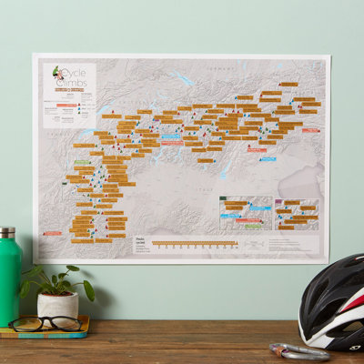 Scratch Off Alpine Cycling - No Frame Print