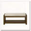 Banc de rangement à structure en bois avec coussin amovible, tablette inférieure-562065951