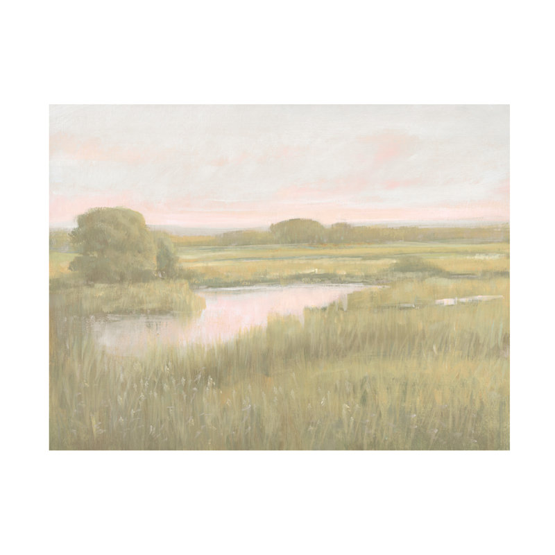 Bologle «Marsh Horizon At Dawn I» sur bolognaise, H 35 po x l 47 po