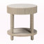 Table de chevet 1 tiroir Silio Natural Grasscloth en style bohémien, H 23,74 po x l 21,83 po x P 21,83 po