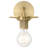 Central 1 Light Wall Sconce - Antique Brass Finish-783811616