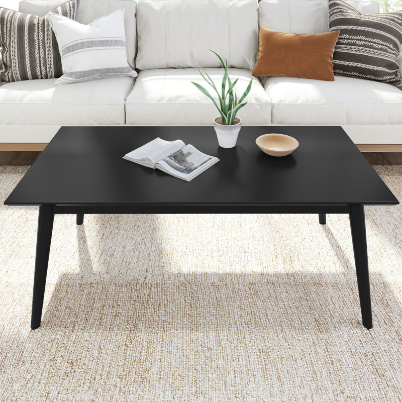  Table basse Leaford, Noir, H 17,75 po x L 48 po x l 24 po