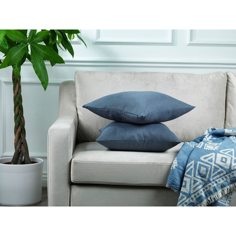 Indoor / Outdoor Rectangular Lumbar Pillow Cover - 1 Pc, 30 x 50cm, Blue