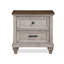 Table de chevet 2 tiroirs Gurkamal, brun moka-2087827273