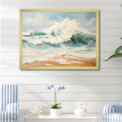 Pinney - plage et océan, reproduction d'art sur toile