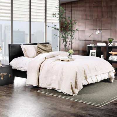 Morgana Vegan Leather Platform Bed