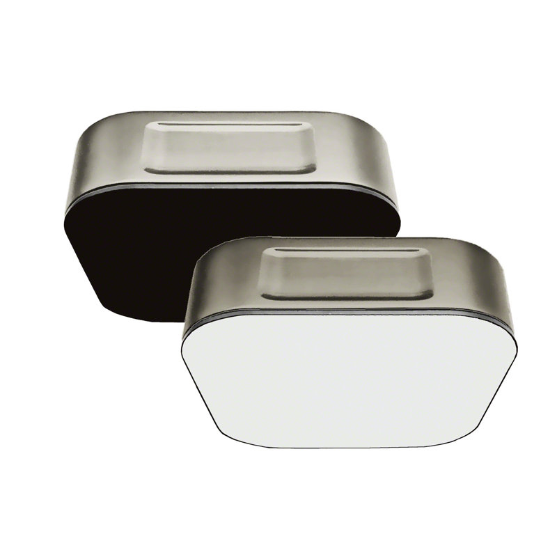 Pièce de générateur de vapeur en verre, Nickel poli / blanc