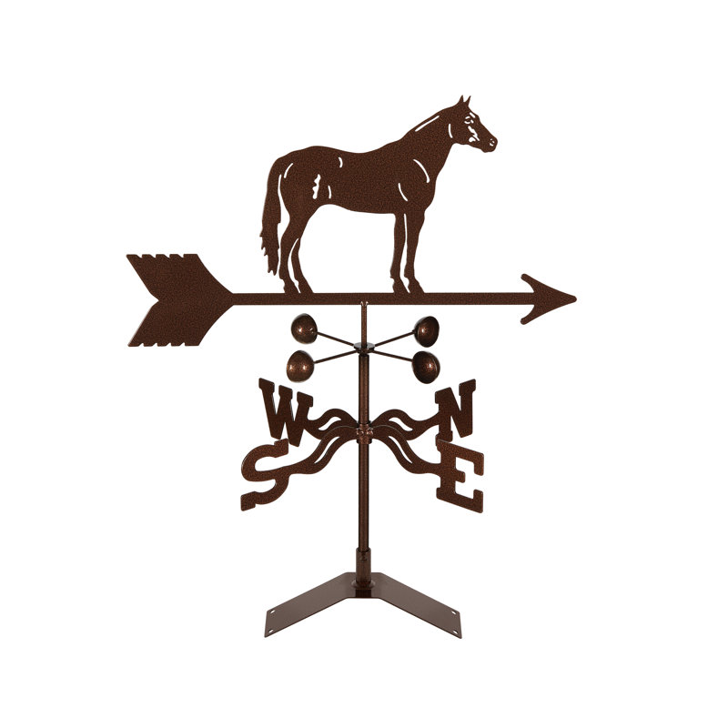 Girouette Iosten Quarter Horse, Montage pour toit