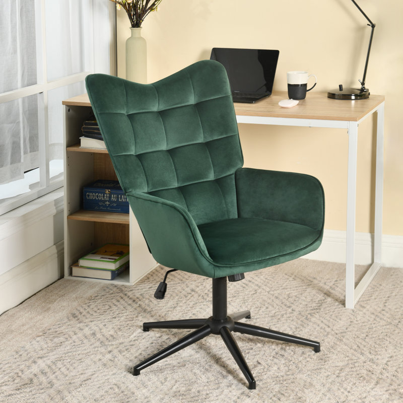 Alfreco Velvet Swivel Accent Chair