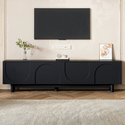 Graceful TV Stand With Arch Cabinets For Tvs Up To 78''