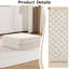 Plancher convertible, molleton circulaire Mahjong, blanc, support de haute qualité, coins de lecture modulaires à compression et avec tissu en molleton sans assemblage pour les petits espaces de vie