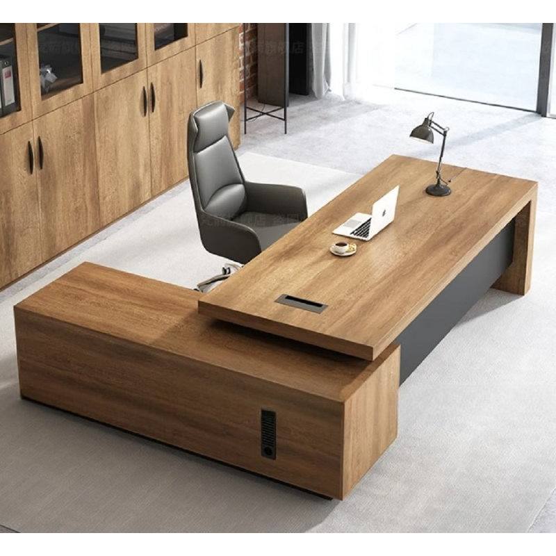 Nankesh L-Shaped Executive Desk, 75cm H x 180cm W x 80cm D