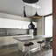 Ensemble de trois luminaires suspendus noirs