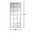 69" H X 30" W Rectangular Metal Accent Mirror Window Pane Floor Length Mirror Vanity Mirror for Bathroom Entryway Living Room-561306013