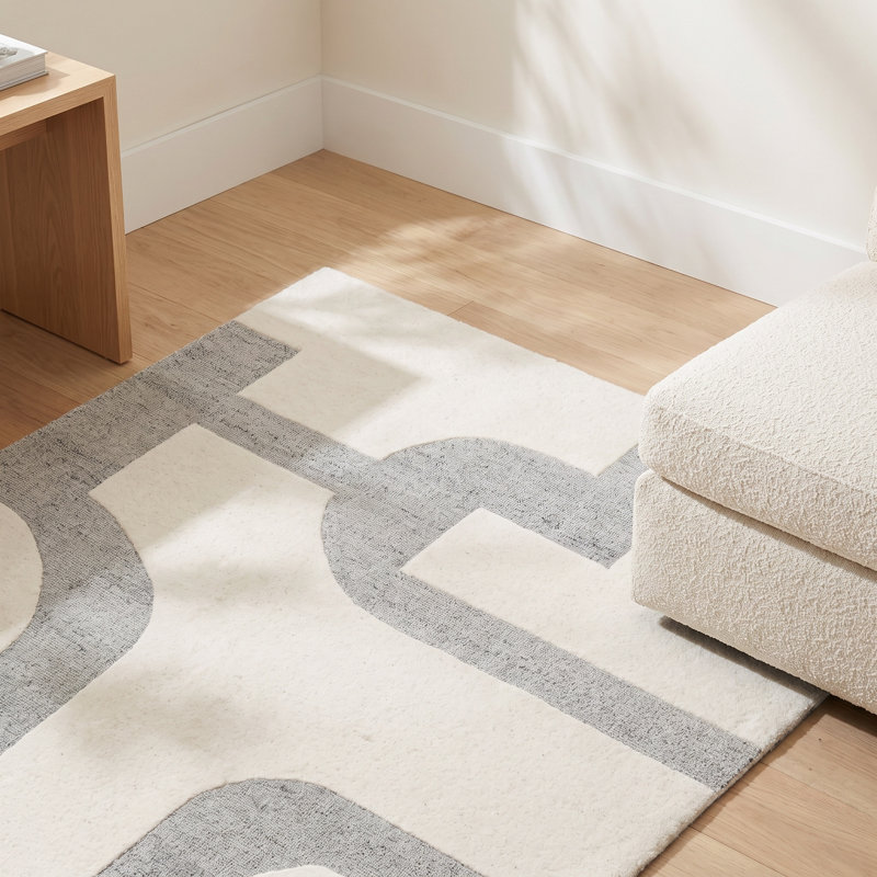 Wingrove Wool Abstract Indoor Rug, Rectangle 2' x 3'