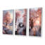 «Winter Landscape Frozen Sunlight», 3 pièces sur toile-1407419531-1407419532