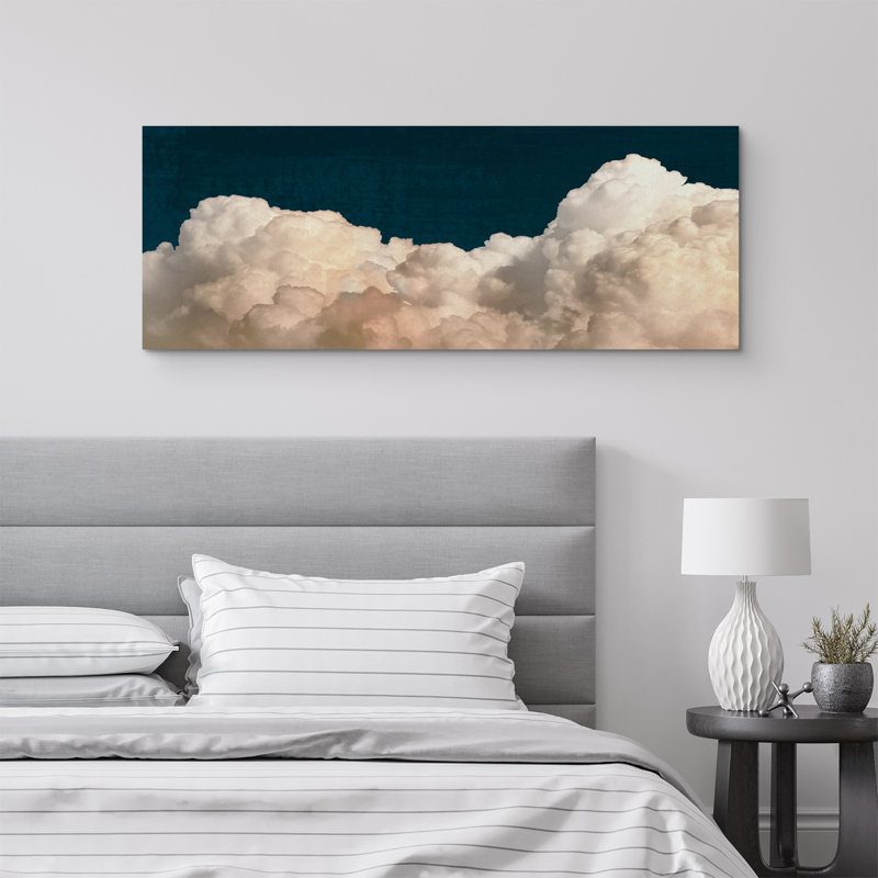 Nuage pastel sur toile, 2 pièces, Toile tendue, H 24 po x l 32 po, Ne s’applique pas