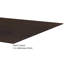 Planche en vinyle noyer 6 po x 36 po x 1,2 mm