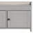 Wood Entryway Storage Bench with 3 Shutter-shaped Doors-569784702
