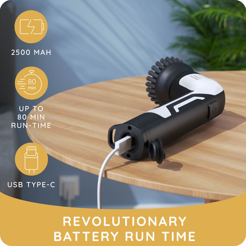 Brosses de nettoyage électriques portatives, Blanc