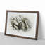 Great Horned Owl Resting in Abstract - Picture Frame Graphic Art Print-55736109-55736113