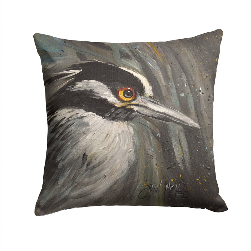 Coussin intérieur/extérieur héron night, H 14 po x l 14 po x P 4 po