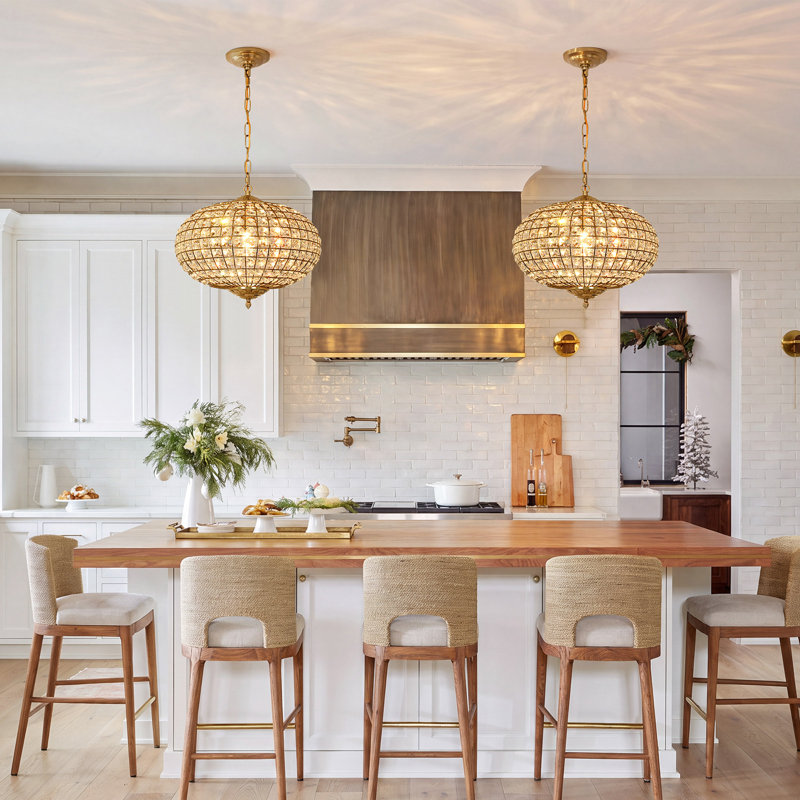 Rola Crystal 1-Light Globe Chandelier