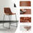 Comfortable And Stylish Counter Height Bar Stools With Ergonomic Design And Premium Leather Upholstery
