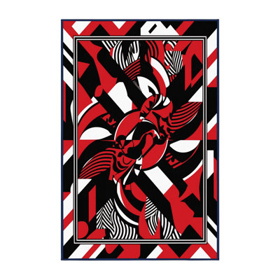 Vermillion Velocity Rug