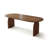 Nut-brown Oval Solid Wood Dining Table-1565034593