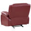 Fauteuil inclinable et oscillant rouge Elodie-106821996