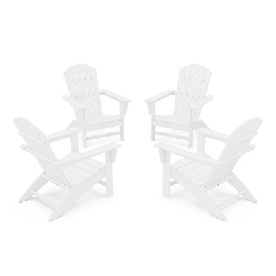 POLYWOOD Nautical Adirondack Conversation Set