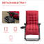 Fauteuil inclinable inclinable avec coussin rembourré Outsunny-774043346