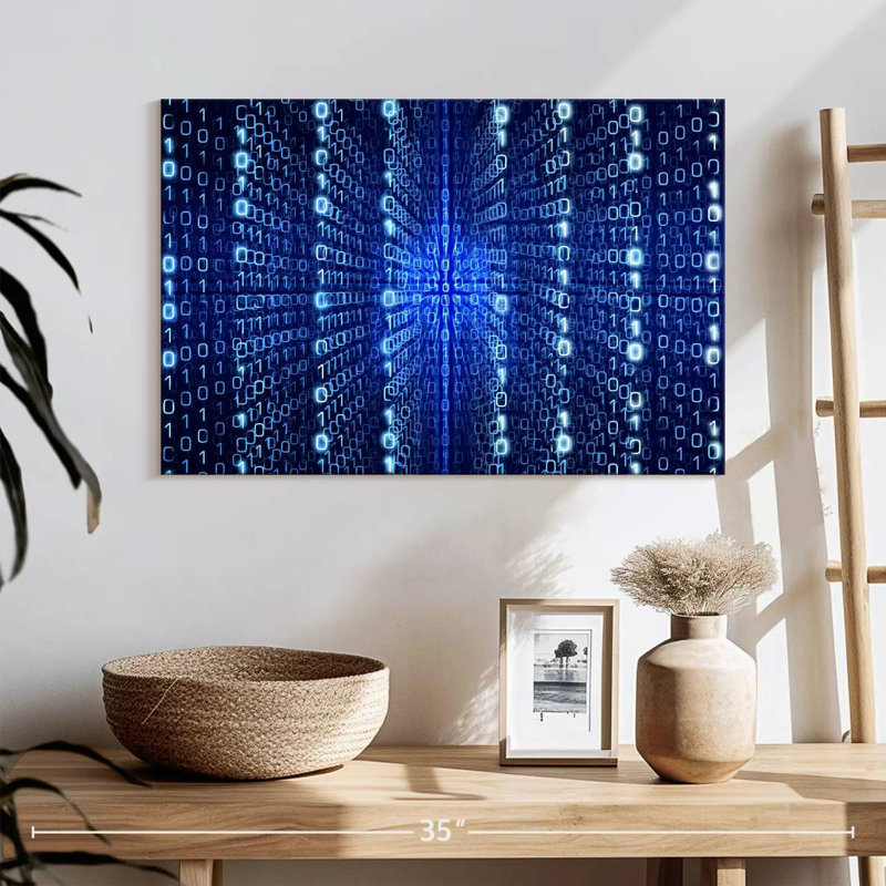 Keiri Blue Computer Matrix, 16" H x 24" W