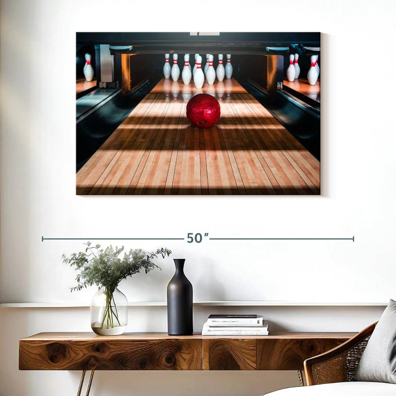 Sunlit Bowling Alley, 26" H x 39" W