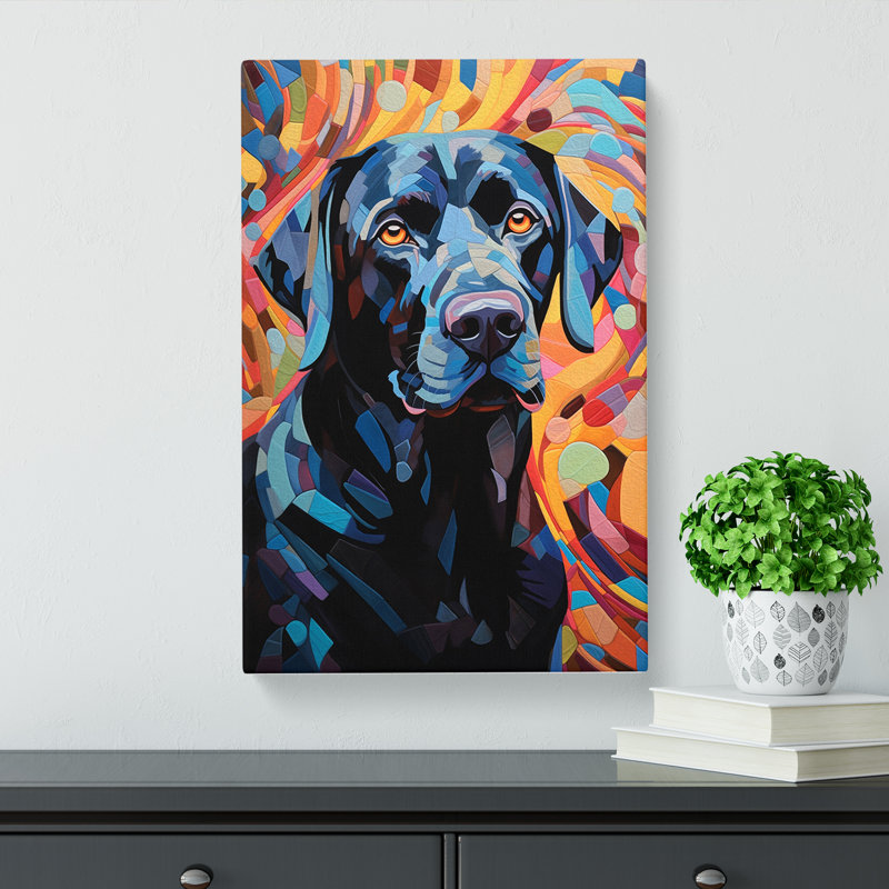 Labrador Retriever Orphism - Wrapped Canvas, 76cm H x 50cm W x 3cm D