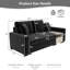 Canapé modulaire 79,3 po avec accoudoirs de rangement et console centrale, canapé 2 places en chenille avec coussins amovibles pour le salon-1310217915