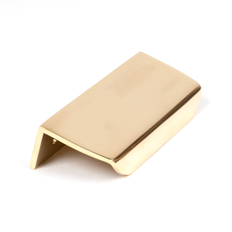 Polished Nickel 50Mm Moore Edge Pull, 7 cm, Polished Brass