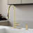 Stainless Steel Pull Down Kitchen Faucet With Soap Dispenser-111235484