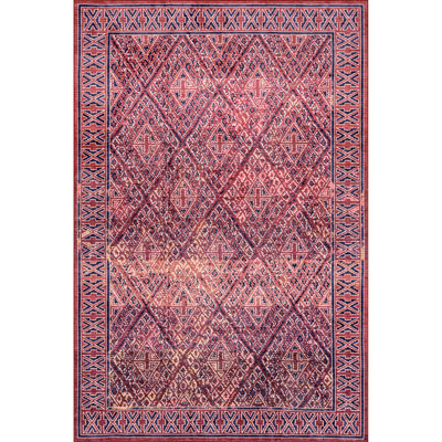 Prabal Gurung x Rugs USA Bagmati Machine Washable Pink Area Rug -  HJEL06A-8010