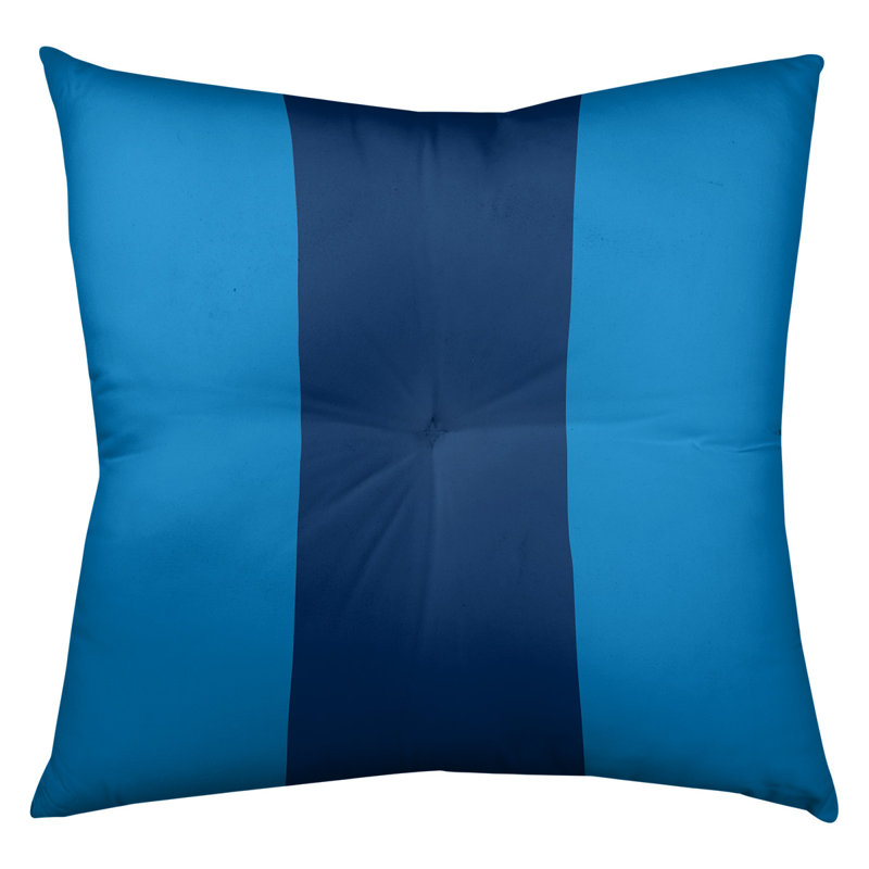  Coussin de sol touffeté, 26 po x 26 po, Bleu poudre / Marine